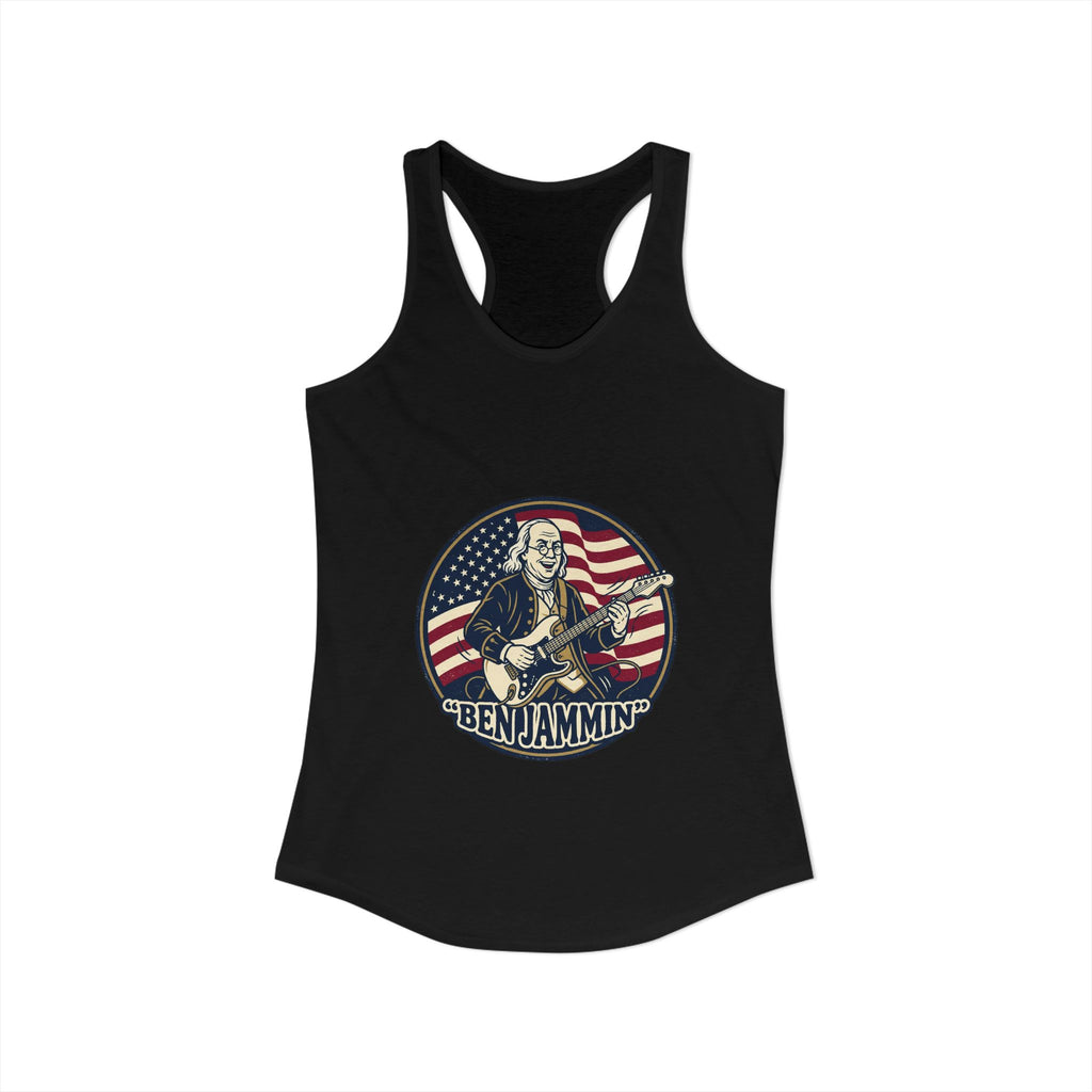Patriotic "Ben Jammin" Tank Top - Women's Americana Music & Independence Day Tank