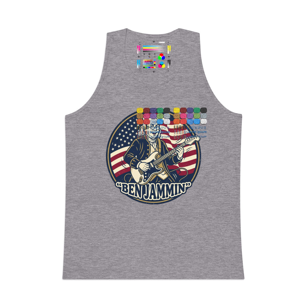 Patriotic "Ben Jammin" Tank Top — Men's Americana Music & Independence Day Tank