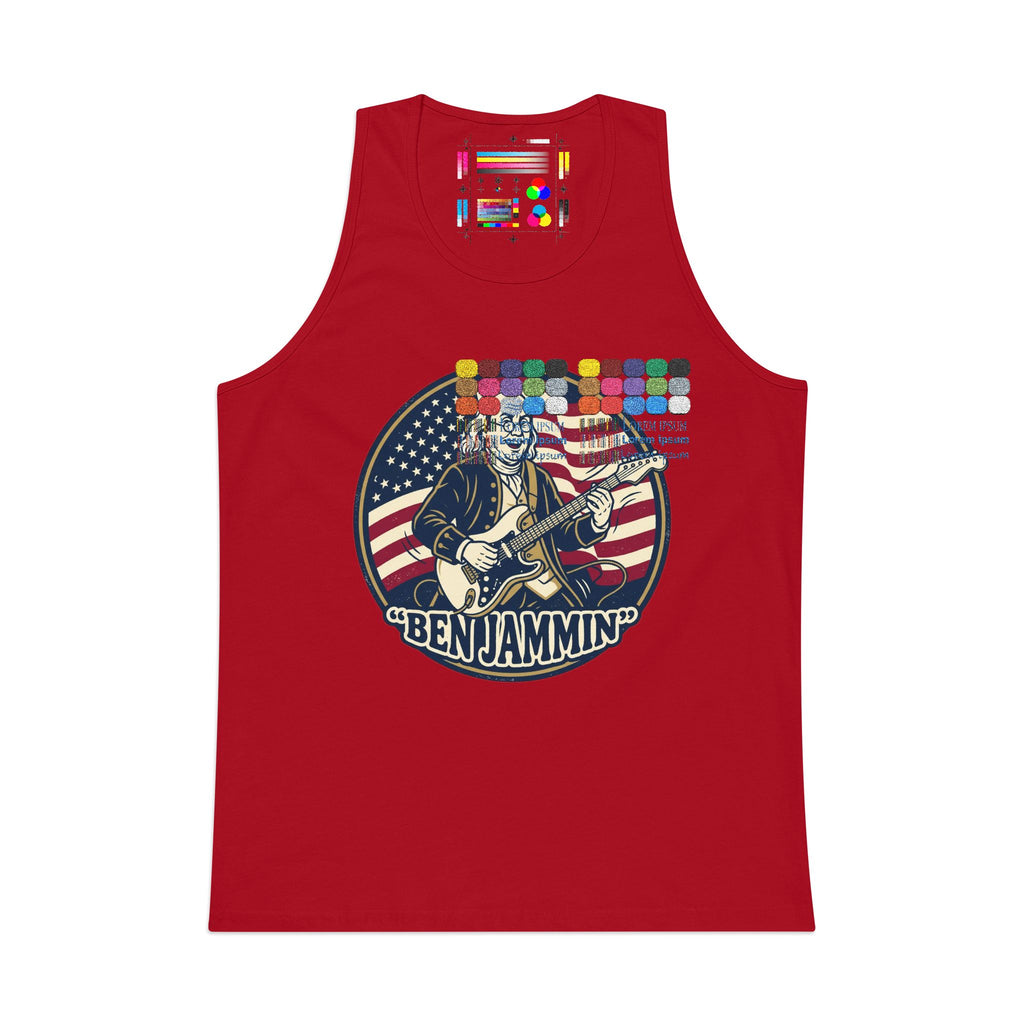 Patriotic "Ben Jammin" Tank Top — Men's Americana Music & Independence Day Tank