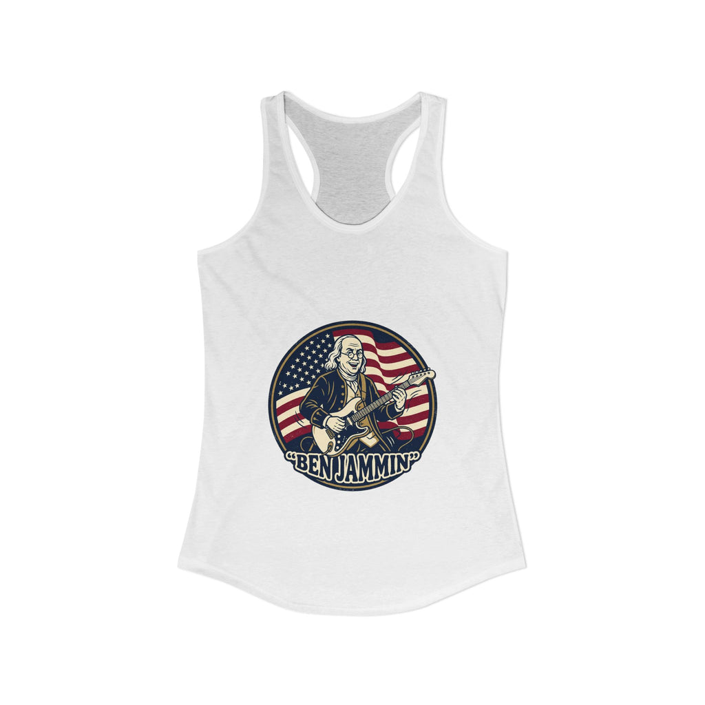 Patriotic "Ben Jammin" Tank Top - Women's Americana Music & Independence Day Tank