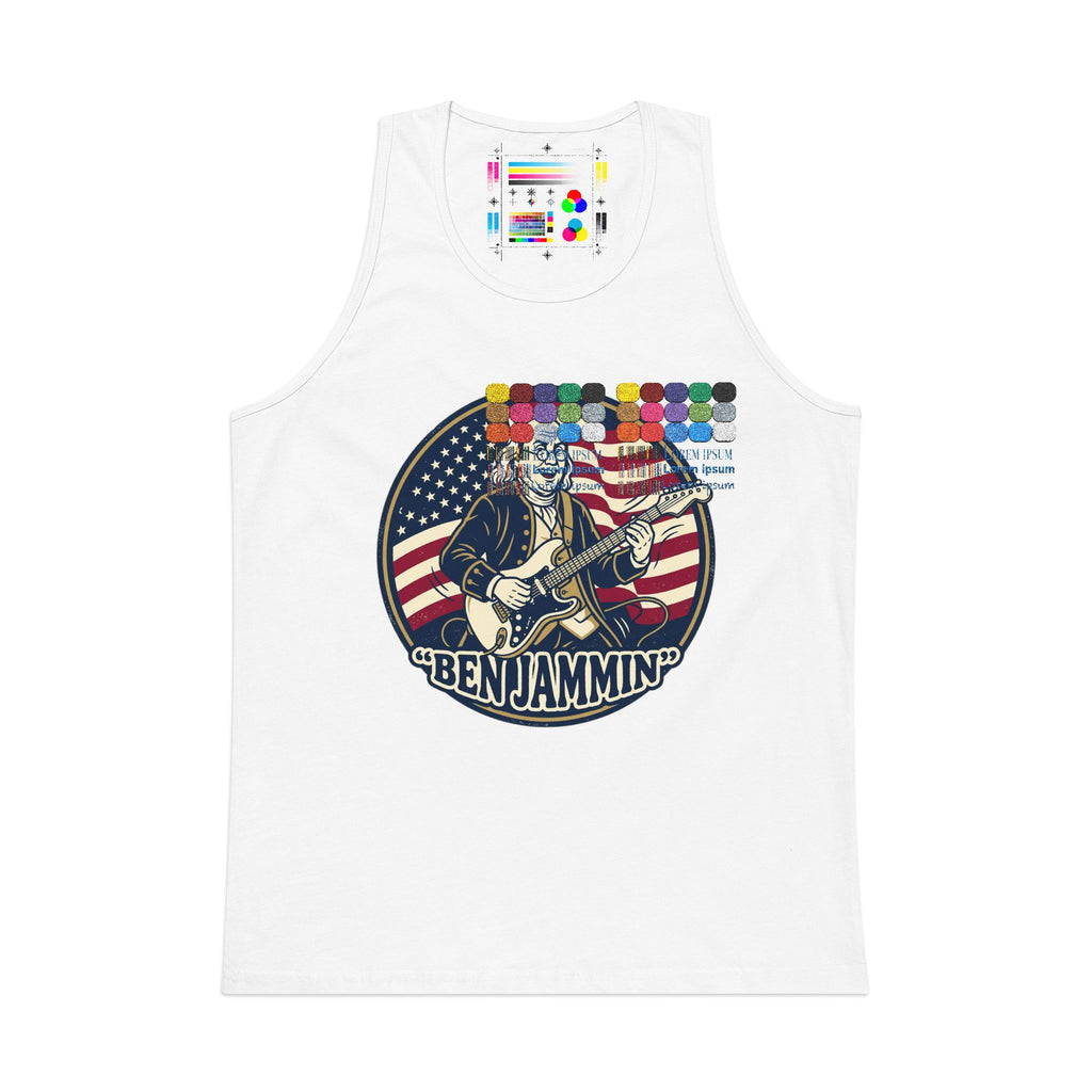 Patriotic "Ben Jammin" Tank Top — Men's Americana Music & Independence Day Tank