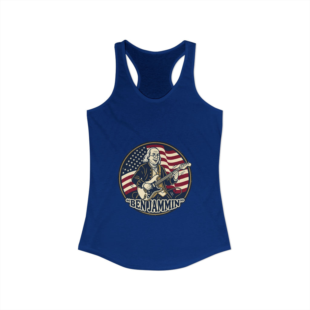 Patriotic "Ben Jammin" Tank Top - Women's Americana Music & Independence Day Tank