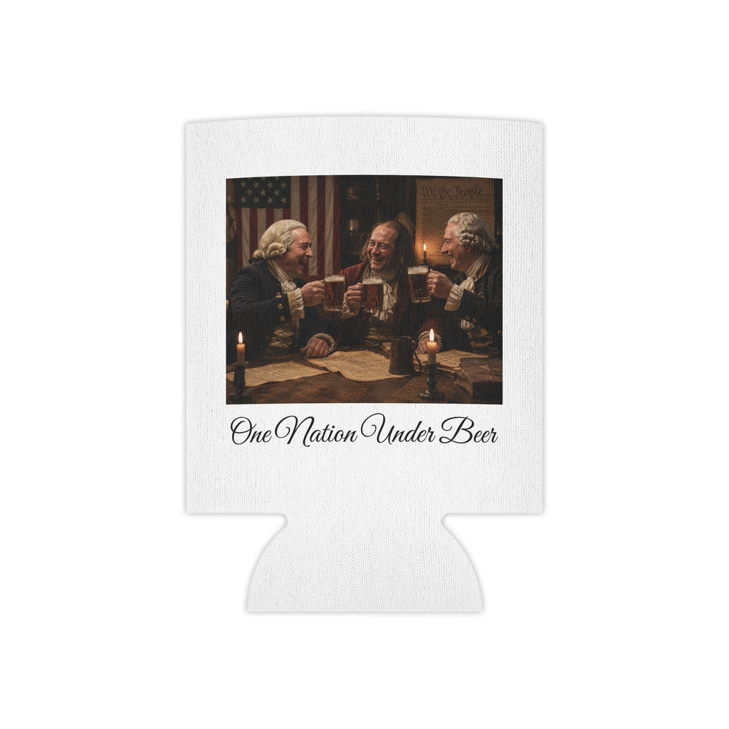 "One Nation Under Beer" Patriotic Beer Can Koozie