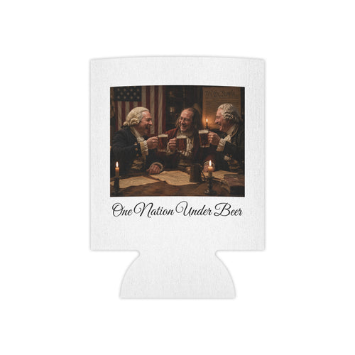"One Nation Under Beer" Patriotic Beer Can Koozie