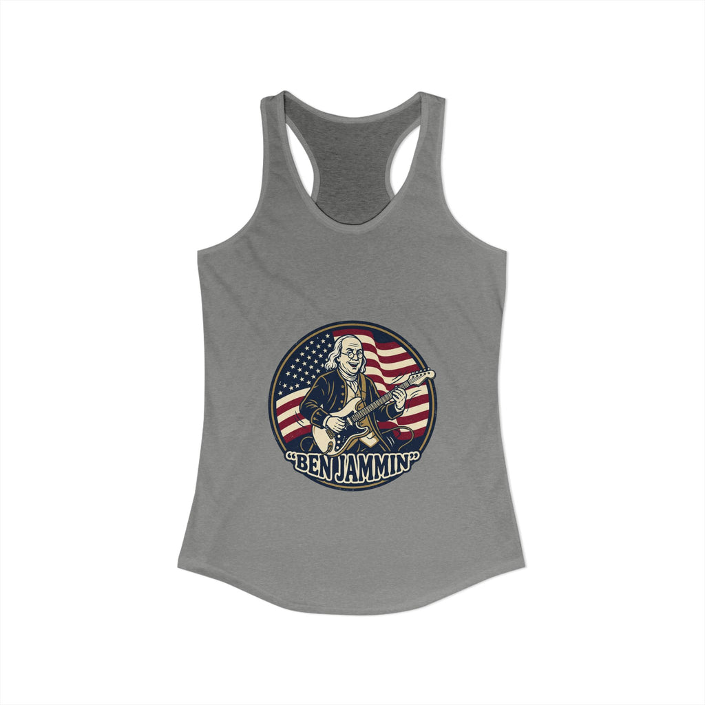 Patriotic "Ben Jammin" Tank Top - Women's Americana Music & Independence Day Tank