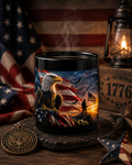 Primeagle Supply Black 15oz Mug — Patriotic Eagle Logo Coffee Cup