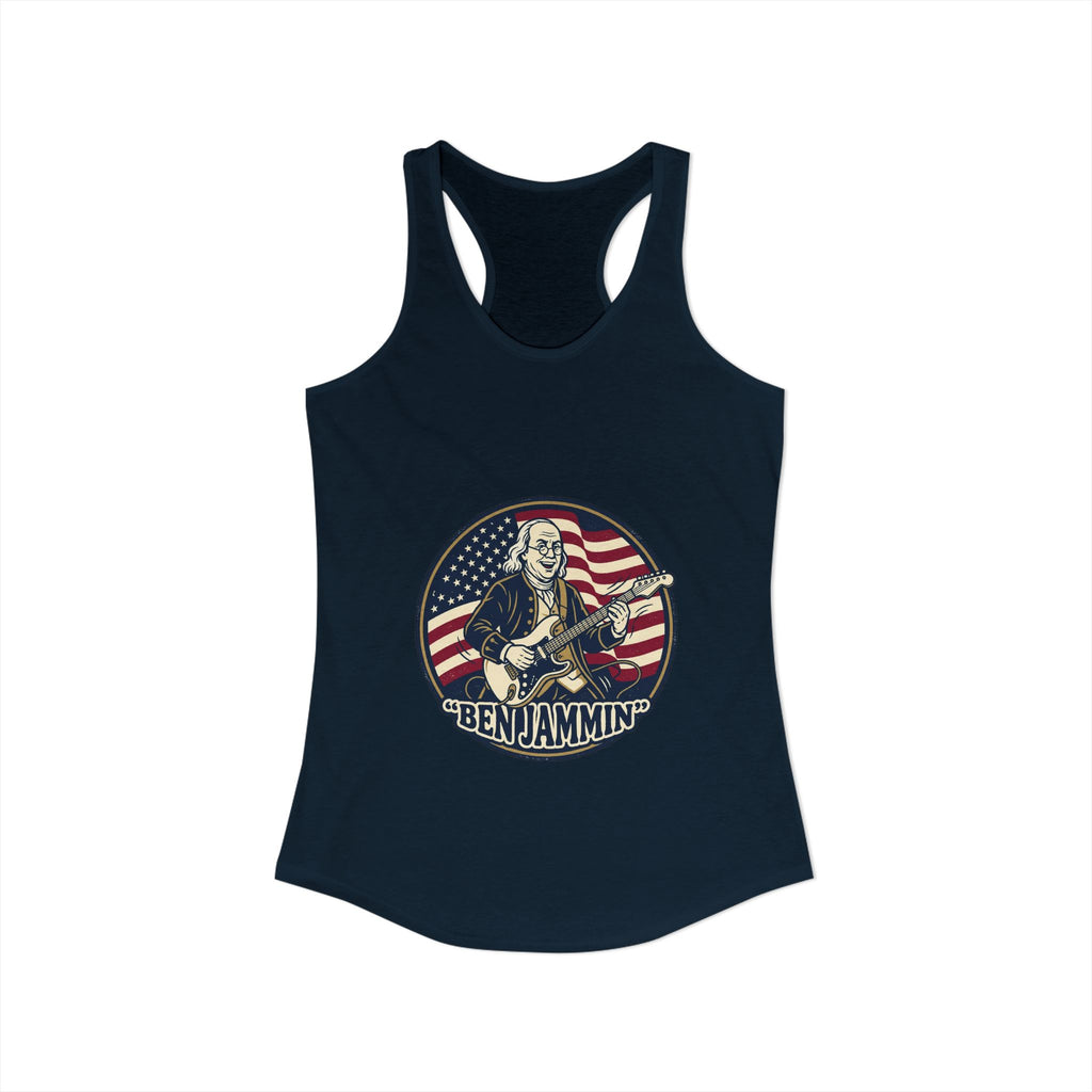 Patriotic "Ben Jammin" Tank Top - Women's Americana Music & Independence Day Tank