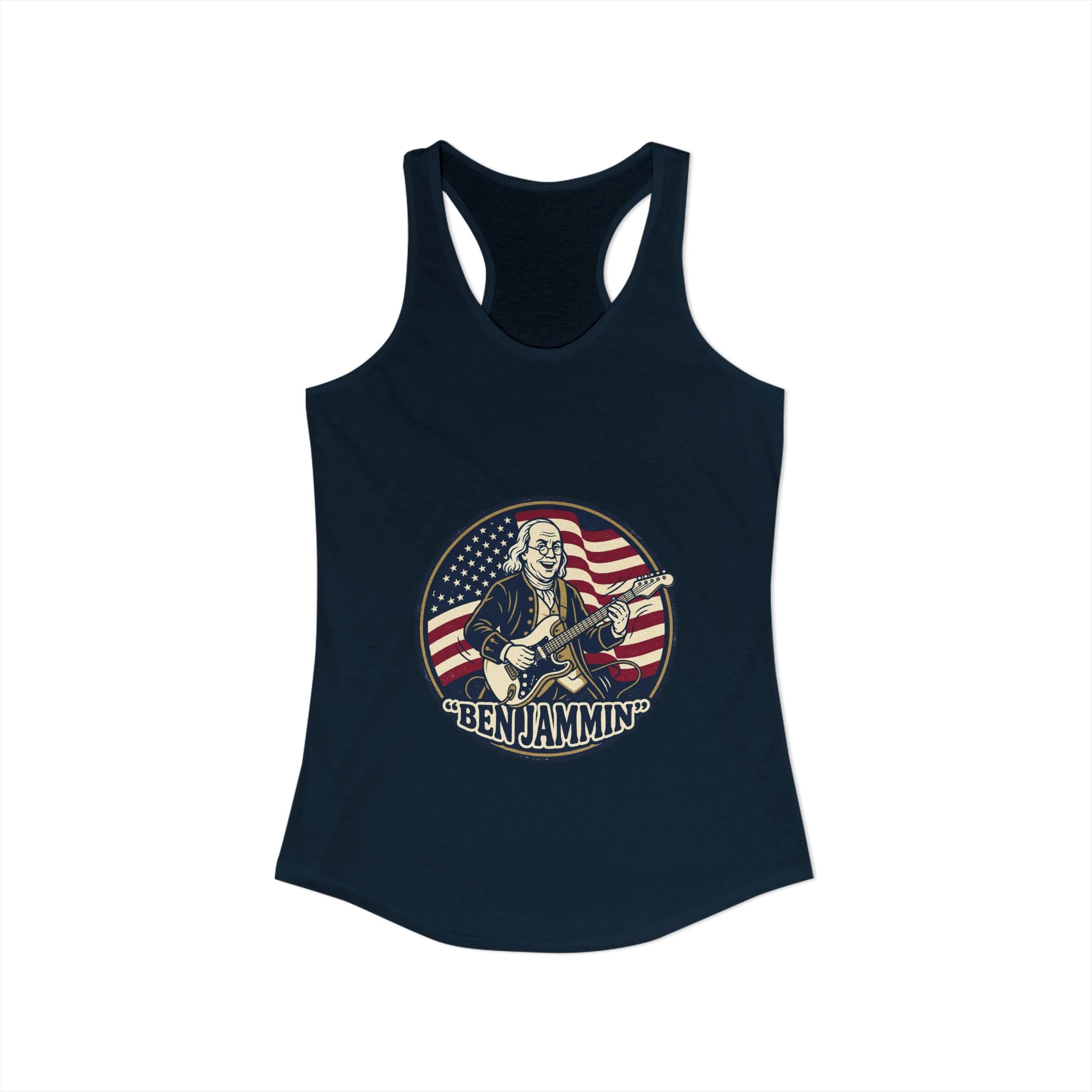 Patriotic "Ben Jammin" Tank Top - Women's Americana Music & Independence Day Tank