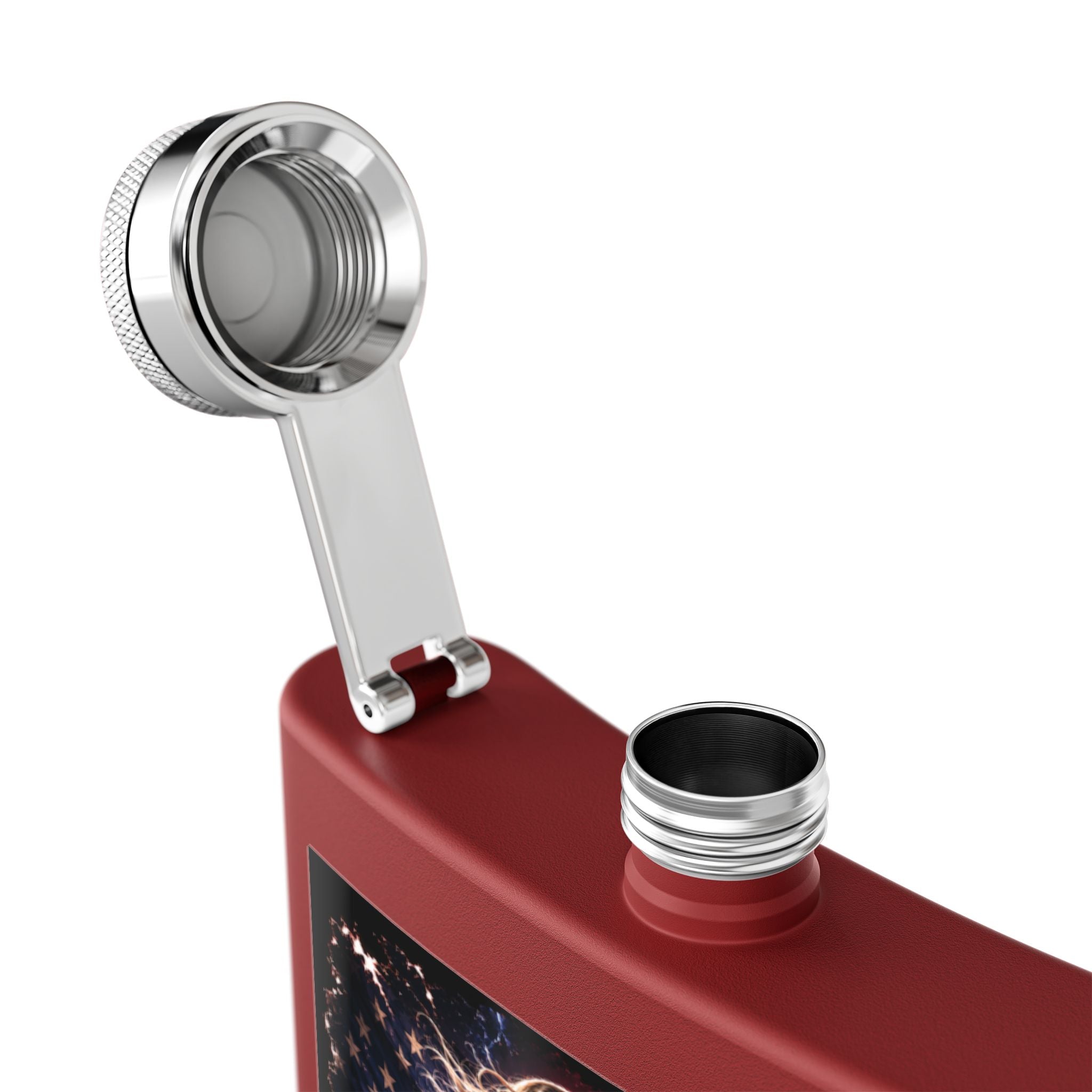 Patriotic Rock Flask — "Ben Jammin" 6oz Stainless Steel Hip Flask
