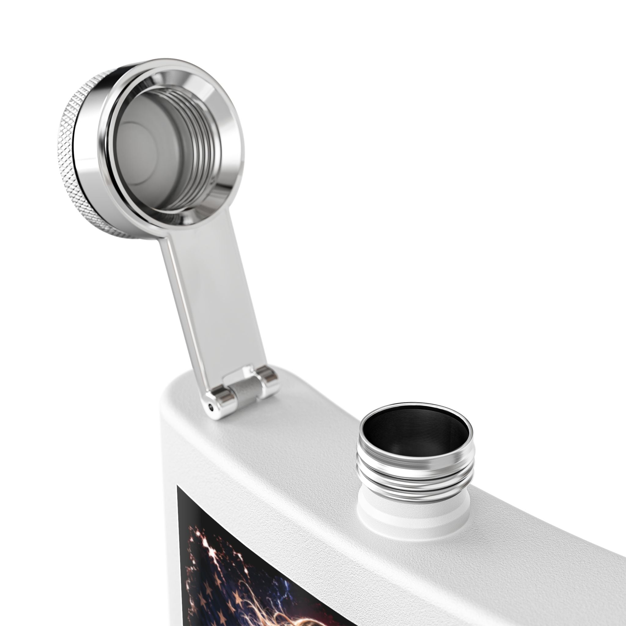 Patriotic Rock Flask — "Ben Jammin" 6oz Stainless Steel Hip Flask