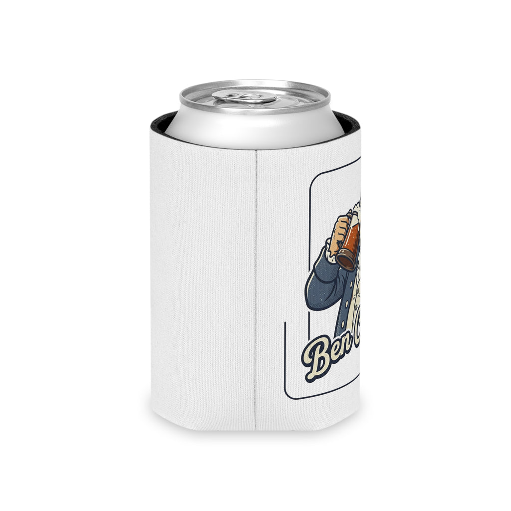 Can Cooler — "Ben Chugging" Patriotic Founding Fathers Beer Koozie